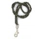 Leather hand braided keychain Lisa long