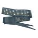 Leather belt Noah with studs