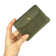 Leather and suede wallet Lance