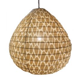 The cotton lampshade Leo yellow M