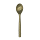 Matte brass fork and spoon