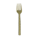 Matte brass fork and spoon