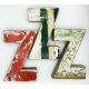 Wooden letter Z made out of old fishing boats