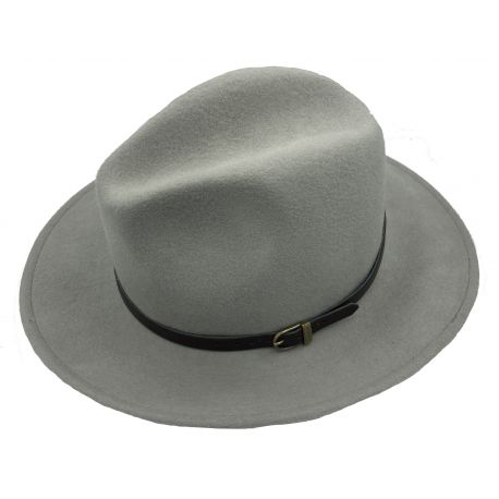 Grey 100 % woolen hat Bo