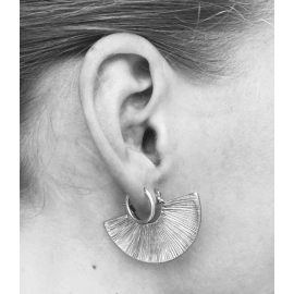 Rhodium earrings Fannie