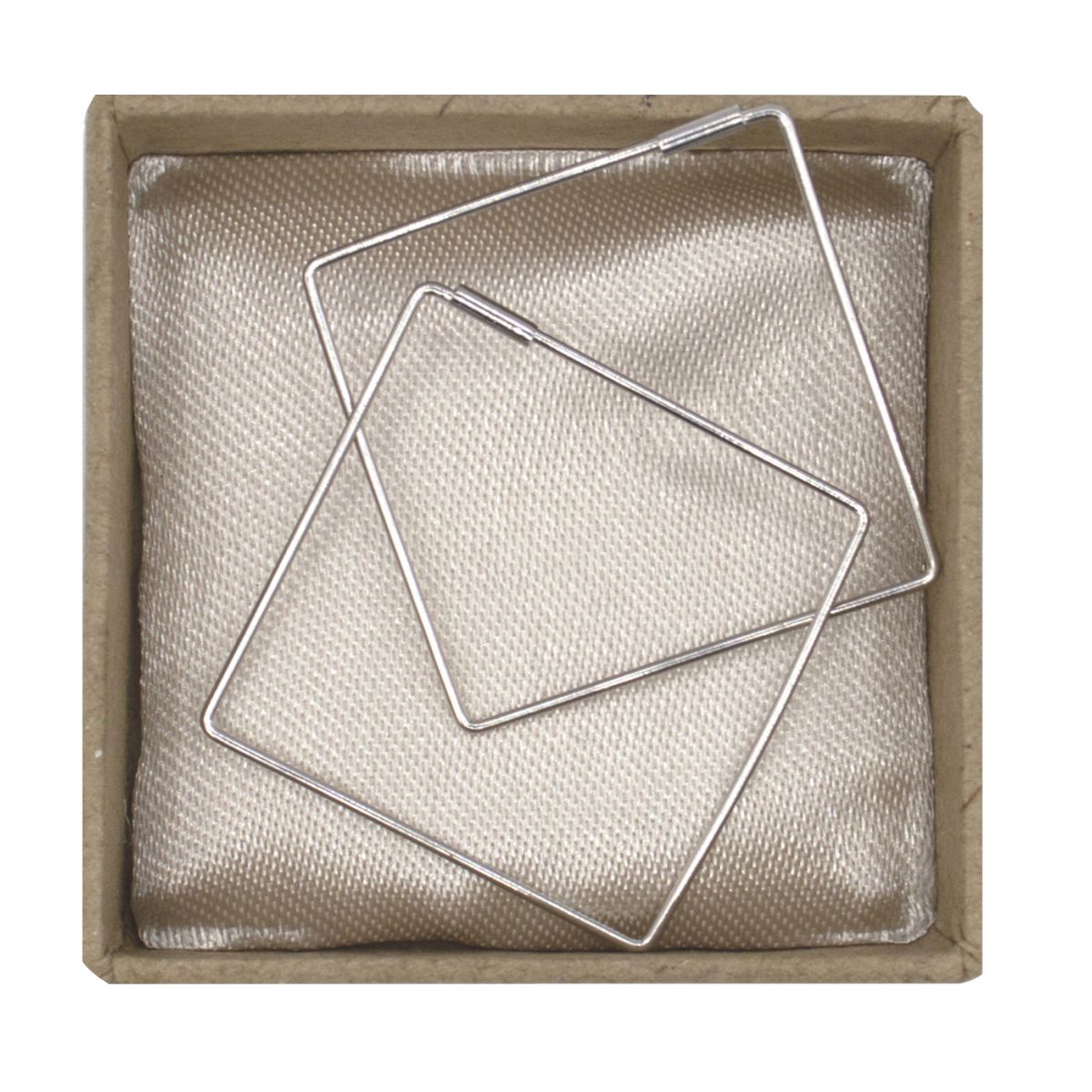 Toestemming intellectueel uitvinding Zilveren oorbellen Sibyl | Zilveren, vierkante oorbellen
