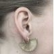 Brass earrings Fannie
