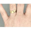Gold plated ring Lieve