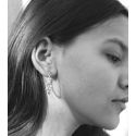 Rodium earrings Kris