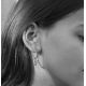 Rodium earrings Kris