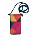Leather bag Nigela patchwork colour for the iPhone or Samsung Galaxy