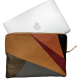 Leren laptophoes Lucas patchwork multicolor voor de Apple 16 inch