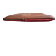 Leather laptop sleeve Lucas patchwork 13 inch red/light brown
